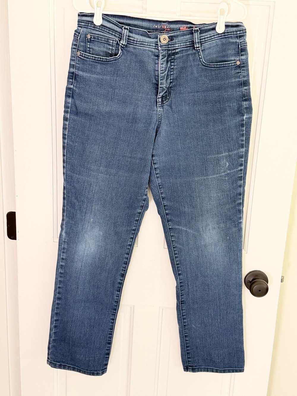 Style & Co Women’s 12 Straight Leg Jeans Stretch Blue Denim Y2K